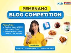 Pemenang Blog Competition Klik Indomaret pemenang blog competition