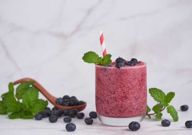 resep blueberry creamy smoothies