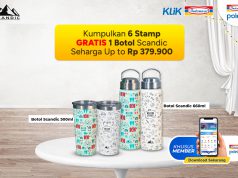 Tukar Stamp Dapat Botol Minum Cantik Dari Scandic botol minum