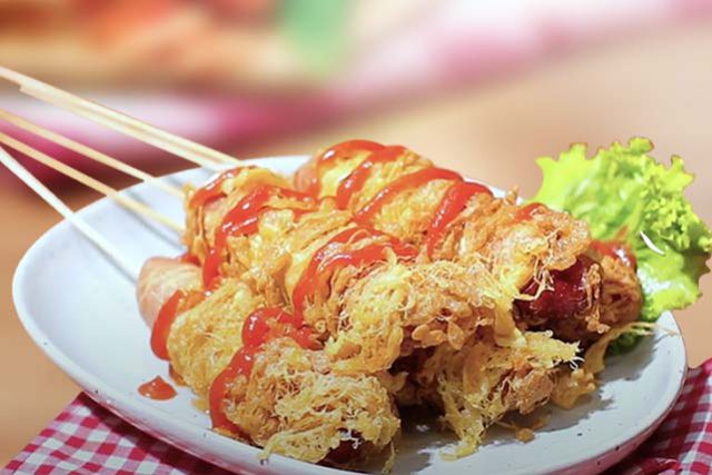 telur gulung sosis keju